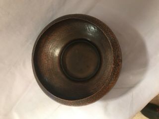 Antique Premium Quality Roycroft Copper Arts & Crafts Mission Hammered Bowl 3