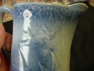 Blue & White Flying Birds pattern pitcher - piece - hard to find 2