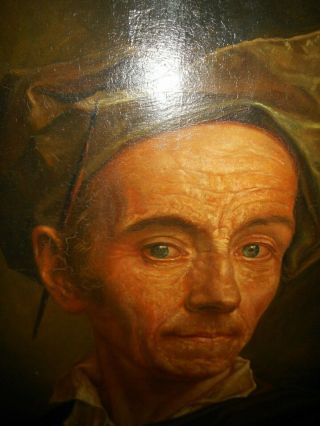 Antique oil painting,  { Piet Staut 1876 – 1933,  portret of the painter }. 8