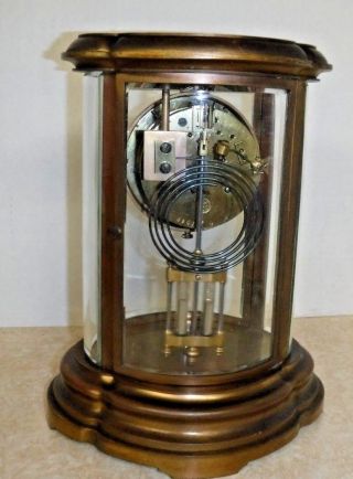 ANTIQUE TIFFANY & Co.  FRENCH MARTI CHIME CLOCK OVAL CRYSTAL REGULATOR 7
