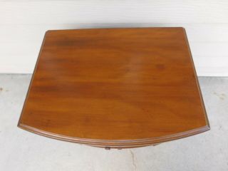 Early Mid Century Deco Moderne Walnut 2 Door Record Cabinet Chair - side End Table 5