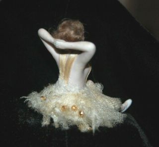 Antique German Galluba & Hoffman Bathing Beauty Bisque Nude Doll Figurine 3 