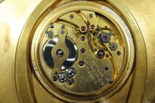 Rare 1921 Longines 8 days silver guilloche travel / desk clock cal 19.  41 B250 6