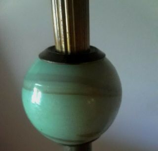 ANTIQUE JADITE HOUZE DRAGONFLY FLOOR LAMP 4