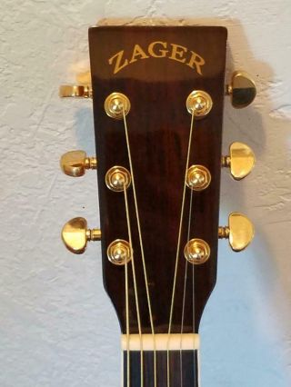 Zager Easy Play ZAD - 80 OM Solid Cedar Rosewood Acoustic Pro Series Guitar & Case 6