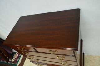 Henkel Harris Solid Mahogany Chest on Chest of Drawers Dresser (A) 7