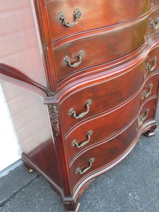 Chippendale Mahogany Serpentine Extra Tall Chest of Drawers 9380 7