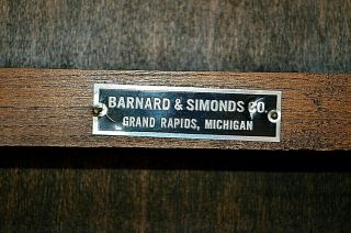 Leather Top Solid Wood Game Table Barnard & Simonds / Baker Furniture 4