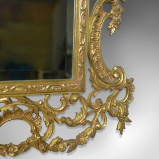 Vintage Wall Mirror,  English,  Rococo Revival Manner,  Art Deco Period,  Circa 1940 5