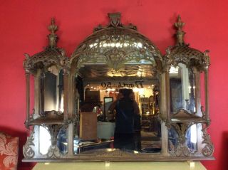 English Chinoiserie Regency 19th Century Brighton Pavilion Mirror