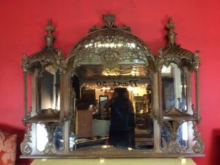 English chinoiserie regency 19th century brighton pavilion mirror 2