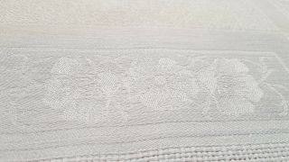 12 Antique French Pure Linen napkins hand monogrammed SC 6