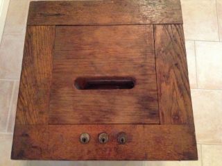 Antique Wood and Glass Ballot Box 3
