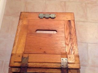 Antique Wood and Glass Ballot Box 5