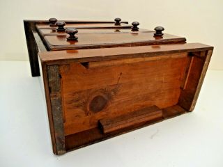 ANTIQUE CHEST OF DRAWERS JEWELLERY BOX,  LOCKING WITH HIDDEN COMPARTMENT,  c1901 - 10 10