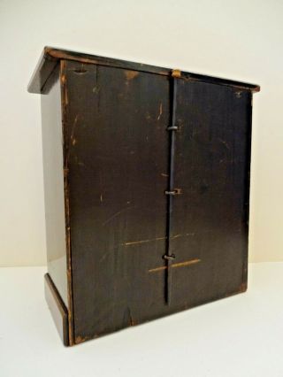 ANTIQUE CHEST OF DRAWERS JEWELLERY BOX,  LOCKING WITH HIDDEN COMPARTMENT,  c1901 - 10 4