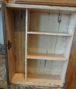 ANTIQUE OAK WALL/BATHROOM CABINET 7