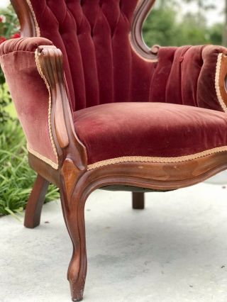 1940’s Victorian Parlor Arm Chair 4