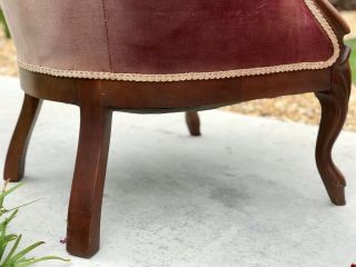 1940’s Victorian Parlor Arm Chair 9