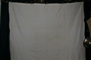 Bed Sheet Linen Civil War Era Homespun 88 X 113 Narrow Loom 1850s