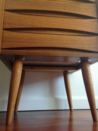 Vintage Danish Teak Kristiansen Chest of Drawers Nightstand Mid Century Vodder 11