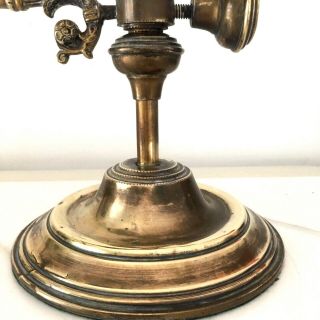 antique brass oil lamp student lamp desk lamp crown design 4