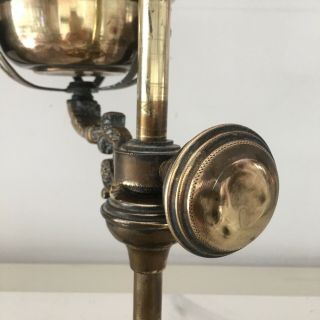 antique brass oil lamp student lamp desk lamp crown design 6