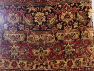 Antique French 19thC Silk Chenille Home Dec Border Textile Fabric Ethnic Print 3