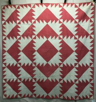 Circa 1900 Quilt,  Rocky Glen Pattern