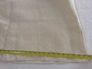 Antique vintage French linen night dressing gown peasant smock shirt dress 11