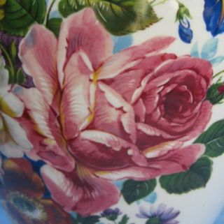 Bavaria Hand Painted German Porcelain 15  Vase MAGNIFICENT 8