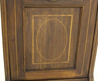 Antique Coal Hod,  Walnut,  Inlaid Mirror Back,  Scotland 1890,  B578 8