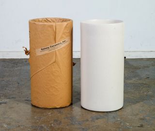 Mid Century Modern Planter Sand Jar Dead Stock Sj101 Gainey Ceramics Nib White