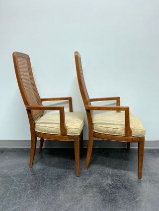 HENREDON Artefacts Campaign Style Dining Captain ' s Armchairs - Pair 5