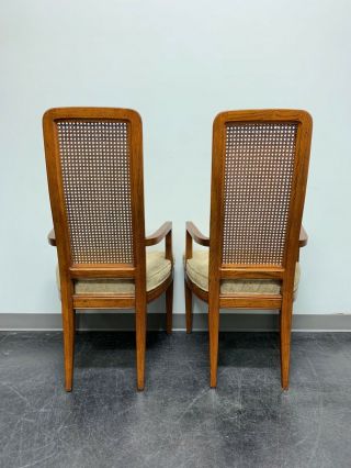 HENREDON Artefacts Campaign Style Dining Captain ' s Armchairs - Pair 6