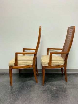 HENREDON Artefacts Campaign Style Dining Captain ' s Armchairs - Pair 7