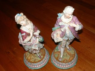 Antique Bisque Figurines Of Lovers - Bisque Porcelain Figurines 2
