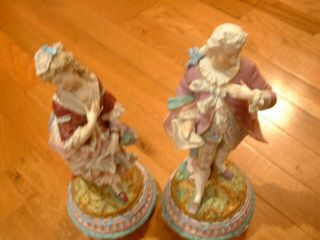 Antique Bisque Figurines Of Lovers - Bisque Porcelain Figurines 3