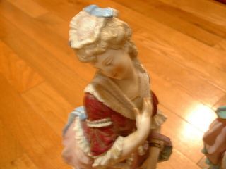 Antique Bisque Figurines Of Lovers - Bisque Porcelain Figurines 4