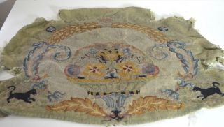 50 Off Antique French Hand Woven Floral Tapestry Piece Ss35