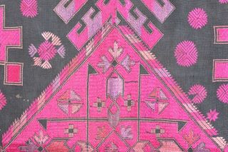 ANTIQUE KOHISTAN KUTCH PHULKARI SILK EMBROIDERY TEXTILE INDIA PAKISTAN SWAT VALL 4