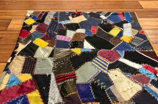 Crazy Quilt pre - 1886 GORGEOUS 11