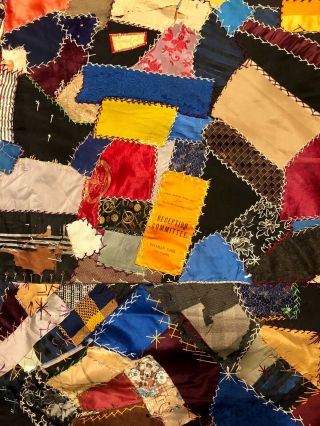 Crazy Quilt pre - 1886 GORGEOUS 3