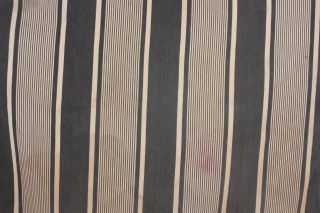 Ticking French fabric denim antique vintage indigo blue stripes 52X85 inches 6