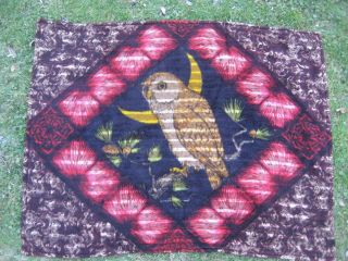 Rare Owl 5/a Essex Square Baker Carriage Buggy Lap Blanket