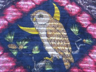 RARE OWL 5/A Essex Square Baker CARRIAGE BUGGY LAP BLANKET 8