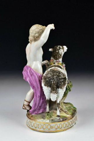 Meissen Marcolini Period German Porcelain Figural Boy and Sheep Spice Box 4