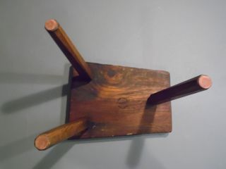 Vintage Rustic Organic Wood Tree Slab Tripod Side End Table Pioneer Furniture VT 12