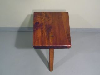Vintage Rustic Organic Wood Tree Slab Tripod Side End Table Pioneer Furniture VT 4