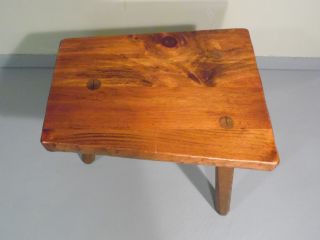 Vintage Rustic Organic Wood Tree Slab Tripod Side End Table Pioneer Furniture VT 5